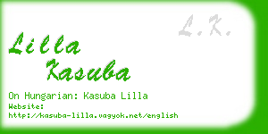 lilla kasuba business card